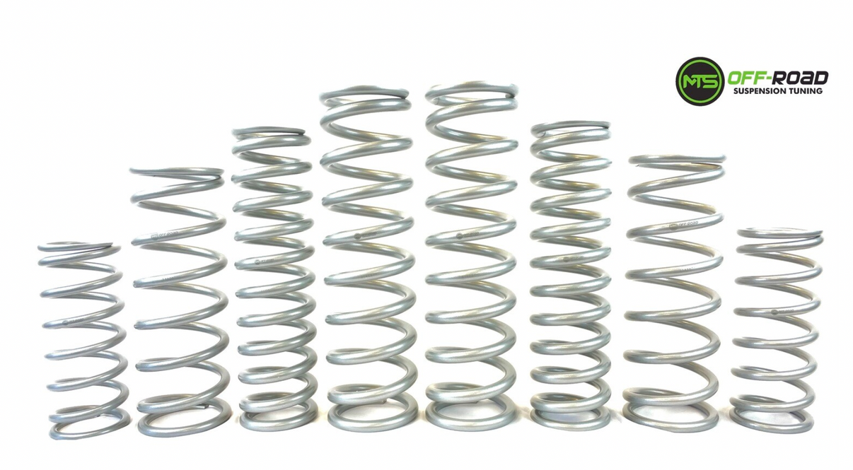 MTS Offroad Speed UTV Spring Kit - Silver dual rate springs for UTV tuning and suspension upgrades.