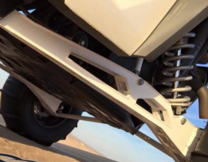 HCR Racing RZR-05200-2 Polaris RZR XP 1000 Elite OEM Replacement Rear Trailing Arms on off-road vehicle.