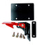 WILD CAT 1000 PARKING BRAKE kit including red lever, black plates, and hardware for easy installation on UTVs.