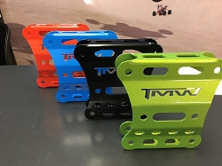 Rear Radius Rod Gusset Plate available in multiple colors including red, blue, black, and green for UTV tuning and off-road use.
