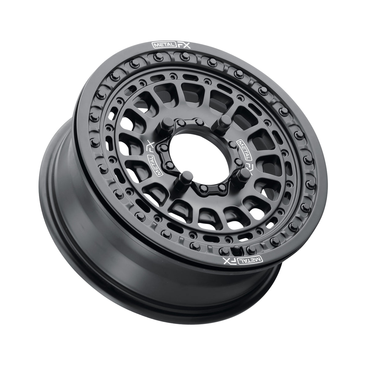 Hitman Beadlock | Satin Black wheel designed for off-road performance and UTV tuning, perfect for side-by-sides.